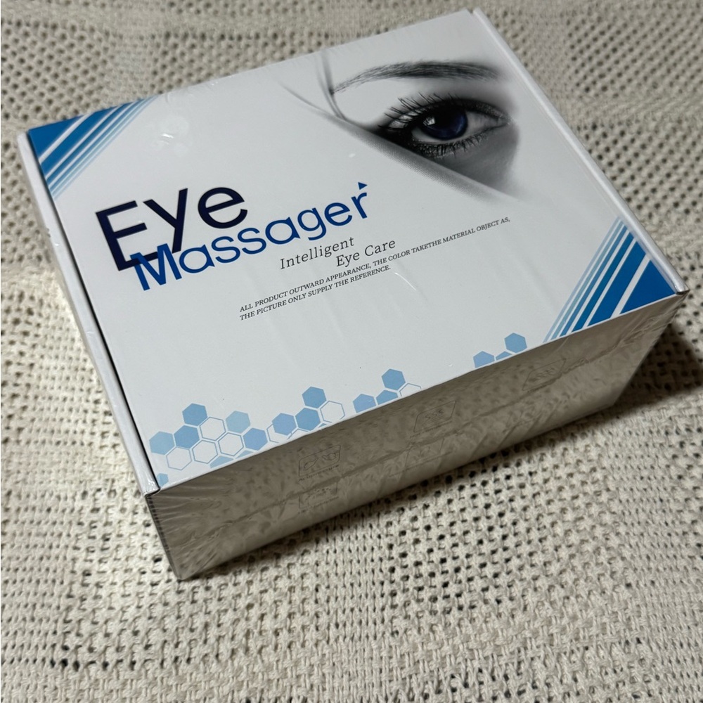 Smart Eye Massager with White and Blue Design